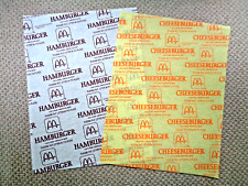 McDonald's 1986 Hamburger/Cheeseburge Food Wrappers picture