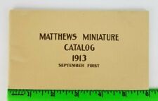 Vintage 1913 Matthews Miniatures Clamps Tools Hardware St. Louis Catalog picture