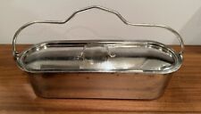 FISH POACHER FRANCE #40 TIN COVERED STEAMER W/ LID & POACHING TRAY picture