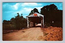 Ashtabula County OH-Ohio, The Kellogsville Covered Bridge, Vintage Postcard picture
