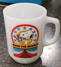 Anchor Hocking Back The Beagle Coffee Mug Vintage 1980 picture