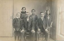 Two Couples and Two Children Real Photo Postcard rppc picture