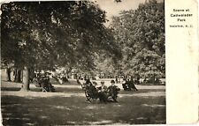 Scene at Cadwalader Park Trenton NJ Undivided Postcard Made 1905 picture