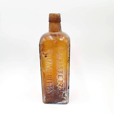 Antique Dr J Hostetters Stomach Bitters S MCKEE & CO 3 Bottle Amber 8.75