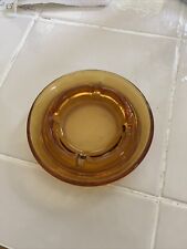 Vintage Amber Glass Ashtray picture