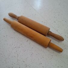 Antique Vintage Wood Wooden Rolling Pin Lot of 2# Wear picture
