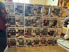 funko pop lot a lot of marvel, some naruto, and some league of legends picture