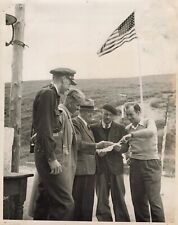 WW2 1945 Press Photo French Italy Border James Braafladt Ernest Gravier *135a picture