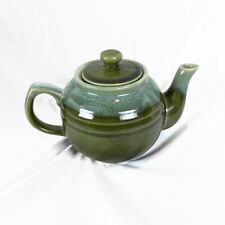 Vintage Northland Stoneware Engres small Teapot Japan Green picture