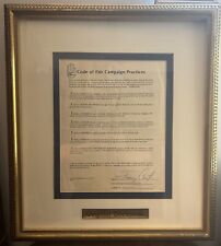 Jimmy Carter Signed Code Of Fair Campaign Practices Document Full Signature RARE picture