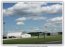 Schoolcraft County Airport United States of America Airport Postcard picture