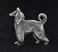 OUTSTANDING Vintage Afghan Hound Sterling Silver Pin/Brooch picture