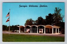 GA-Georgia, Georgia Welcome Station, Exterior, Vintage Postcard picture