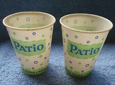 2 Vintage PATIO Soda Pop Sample Waxed Paper Cups - PEPSI COLA COMPANY picture