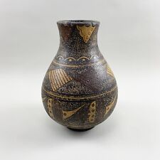 Maitland-Smith Hand Decorated Ceramic Vase Thailand Vintage picture