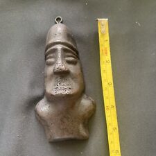 Metal Effigy Of Man’s Head And Shoulders With Hanging Ring picture
