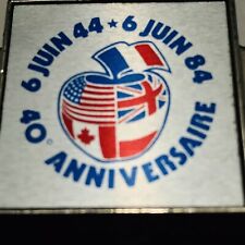 World War Two commemorative 40th anniversary ashtray 1944 To 1984 Metal W/ Logo picture