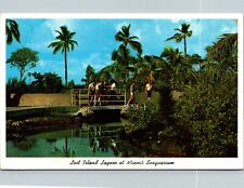 Vtg Miami Florida FL Seaquarium Lost Island Lagoon 1960s Chrome Postcard picture