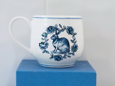Molly Hatch Blue Rabbit Mug, French Country Mug, Anthropology Mug picture