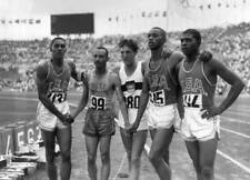 Five six finalists men's 110m Hurdles Rome Olympics 1960 Left to rig- Old Photo picture