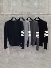 Mens 4 bars crew Neck Knitwear Sweater Jumper Pullover Long Sleeve Top picture