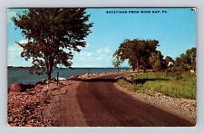 Wind Gap PA-Pennsylvania, Scenic Greetings, Roadway, Vintage Postcard picture