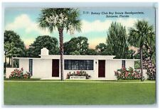 c1940's Rotary Club Boy Scouts Headquarters Building Sarasota Florida Postcard picture