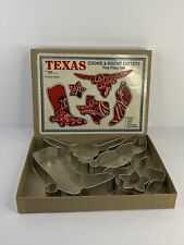 Vintage Texas Cookie And Biscuit Cutters - Five Piece Set By Texas Imagineering picture