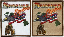 USAF 19th & 199th FIGHTER SQUADRON – F-22 HAWAIIAN RAPTORS PATCH SET picture