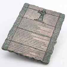 9 1/2 Inch The Emerald Tablet Museum collectible Cold Cast Resin Bronze Finish picture