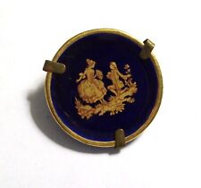 Vintage Limoges Miniature Display Plate on Stand - France picture