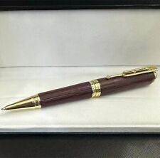 Luxury Great Writers Hugo Series Wine Red+Gold Color Ballpoint Pen No Box picture