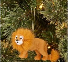 Wondershop Target Lion Christmas Ornament Flocked Faux Fur Realistic 2022 New picture
