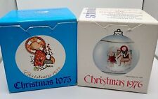 1975 & 1976 Hummel Schmid Bros.  Christmas Child & Sacred Journey Ornaments picture
