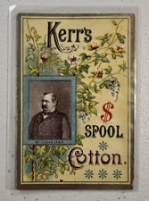 1884-1885 Kerr's Spool Cotton Mr. Grover Cleveland President Vintage Card Rare picture
