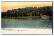 c1905's The Lake Sanatoga Park Pier Overview Pottstown Pennsylvania PA Postcard picture