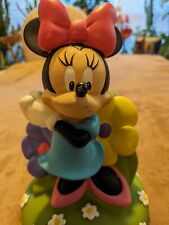 vtg Disney Minnie Mouse hard vinyl coin piggy bank, 10x6 picture
