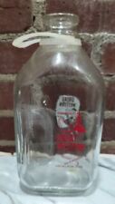 Vintage Half-Gallon Milk Bottle Great Western Juice Co Cleveland Ohio Cowboy  picture