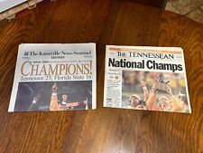 TENNESSEE VOLS 1998 NATIONAL CHAMPIONS KNOXVILLE SENTINEL TENNESSEAN NEWSPAPERS picture