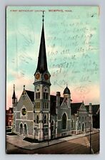 Memphis TN-Tennessee, First Methodist Church, c1908 Antique  Vintage Postcard picture