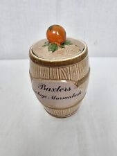 Vintage Baxters Marmalade Preserve Pot With Lid Govancroft Made In Scotland  picture