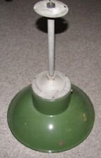 Vintage STONCO Green Porcelain GAS SERVICE STATION LIGHT Fixture SHADE picture