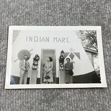 Vintage Photograph Man Women Tourists Indian Mart Wigwam Store Oklahoma picture