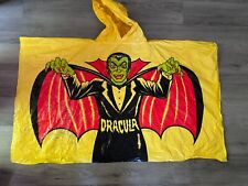 🧛1977 Ben Cooper Dracula Costume Poncho Rain  Plastic Child Vintage Vampire picture