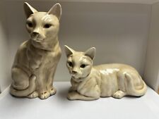 Vintage Norleans Japan Ceramic Cats Figurines Egyptian Cats (Pair Of 2) 8