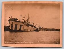 USS West Lianca at Bordeaux Steamship Boat Ship Original Antique Photograph picture