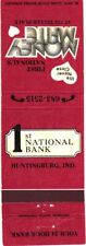 Huntingburg Indiana 1st National Bank Vintage Matchbook Cover picture