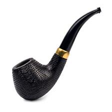 Dr. Watson - Classic Curved Apple Wooden Tobacco Pipe Compatible... picture