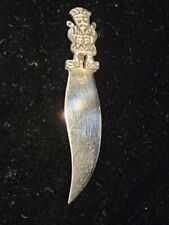 LOVELY VINTAGE STERLING SILVER INCA MINI LETTER OPENER picture