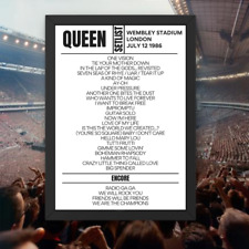 Queen Wembley Stadium July 12 1986 Setlist picture